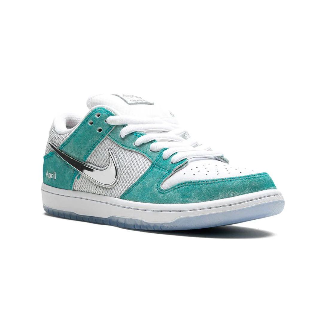 Nike SB Dunk Low Pro QS x April Skateboards Baskets Turquoise Homme Femme - 2