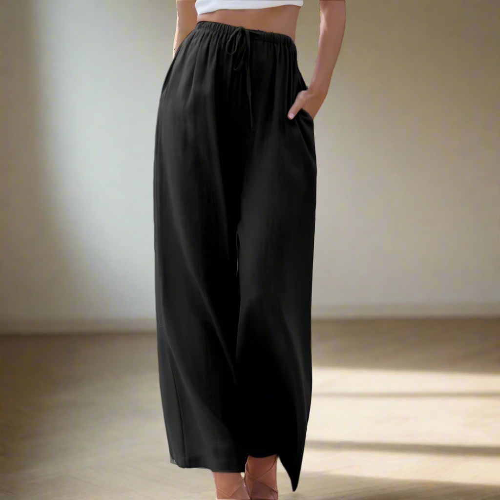 Liam - Pantalon femme à jambe large large d'été