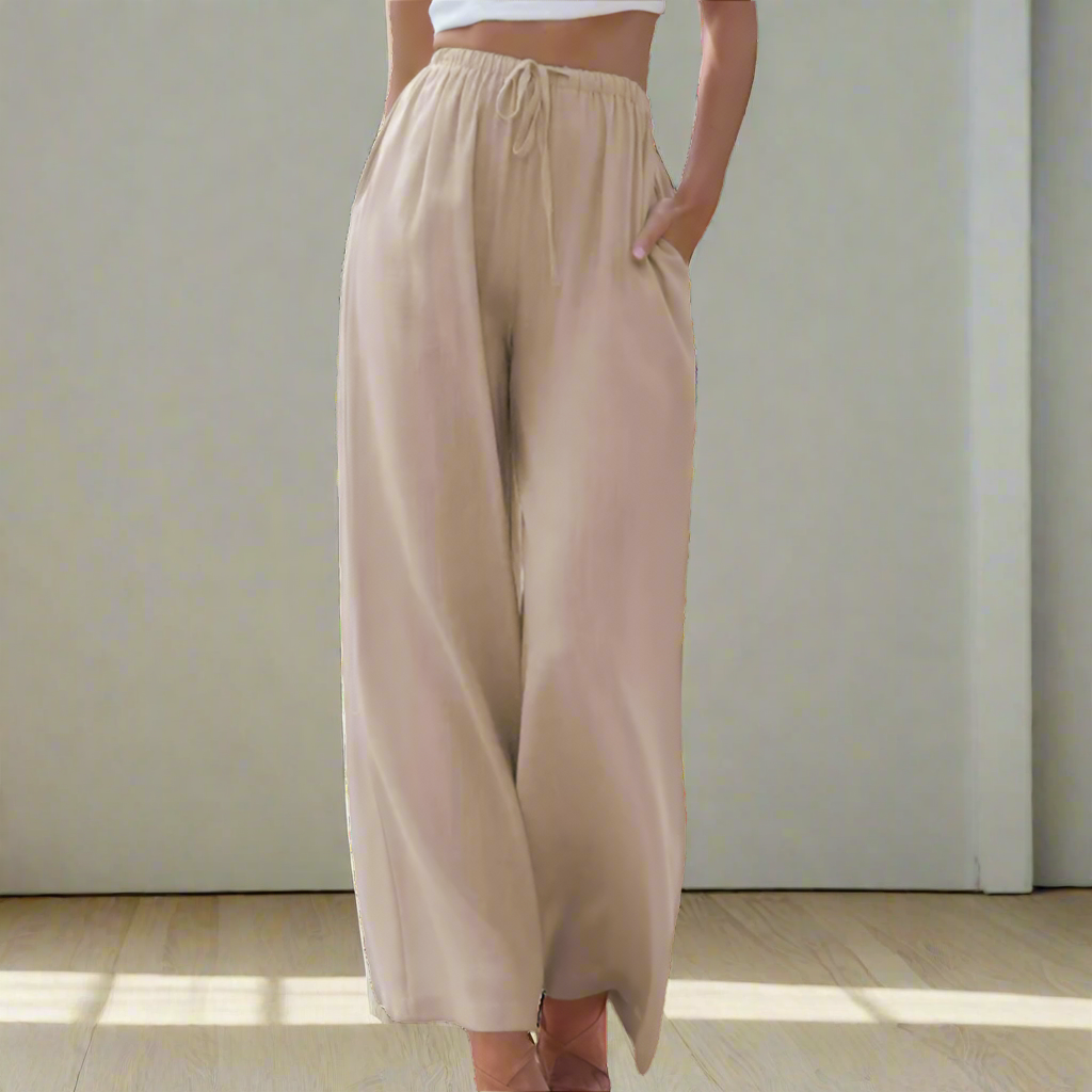 Liam - Pantalon femme à jambe large large d'été
