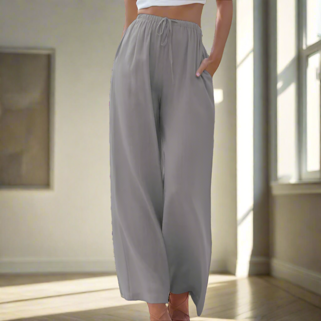 Liam - Pantalon femme à jambe large large d'été