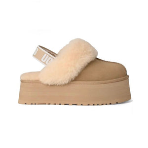 UGG Funkette Mustard Seed Mule Plateforme Jaune Marron Femme - 1
