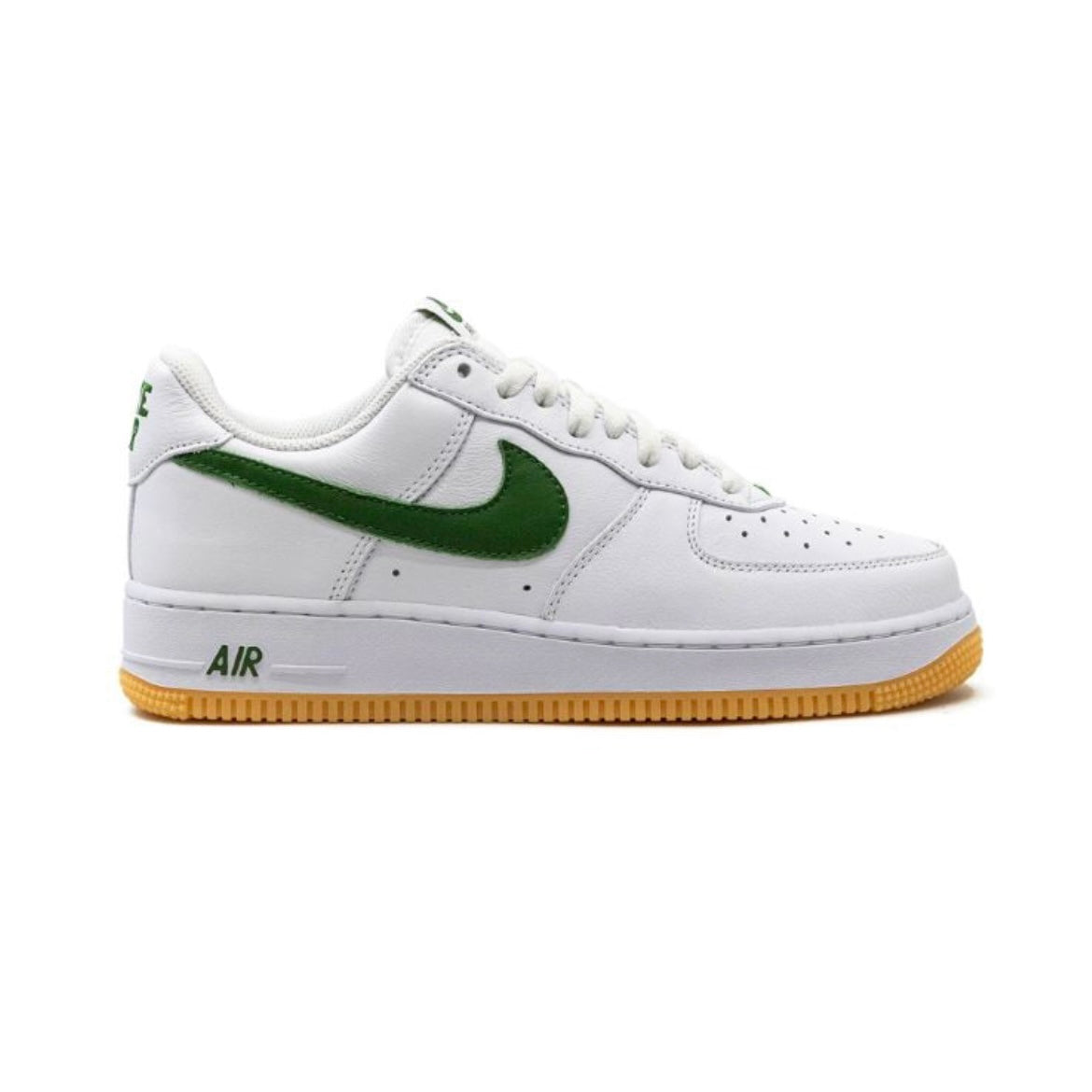 Nike Air Force 1 Low Retro Green Swoosh Baskets Blanc Vert Homme Femme - 1
