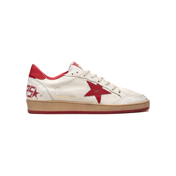 Golden Goose Ball Star Baskets Blanc Rouge Homme Femme - 1
