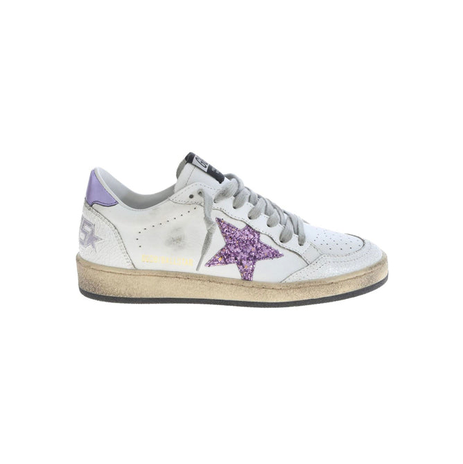 Golden Goose Ball Star Baskets Blanc Violet Femme - 1