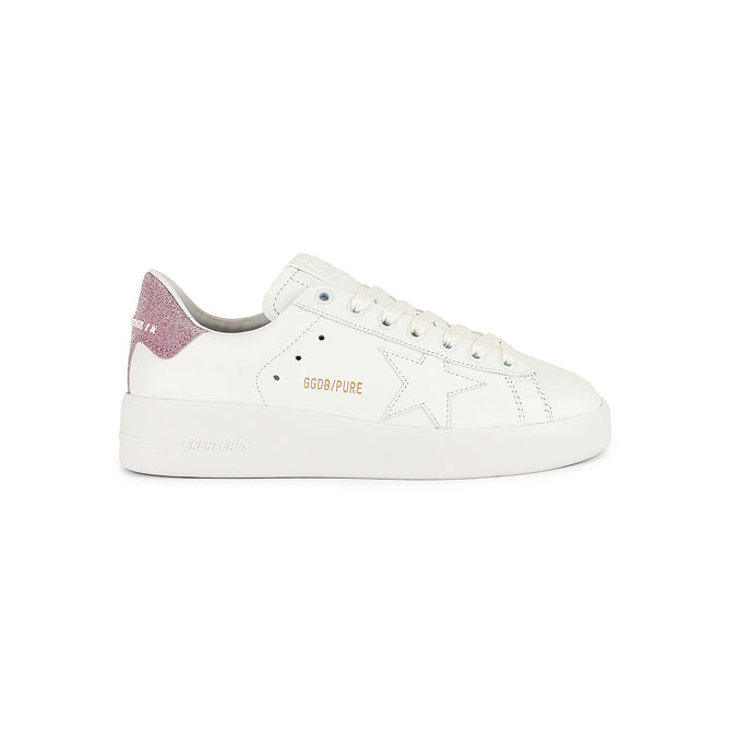 Golden Goose Purestar Baskets Rose Pailleté Femme - 1