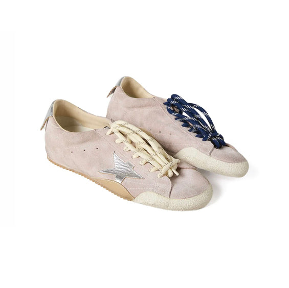 Golden Goose True Star Baskets Rose Pastel Daim Homme Femme - 2