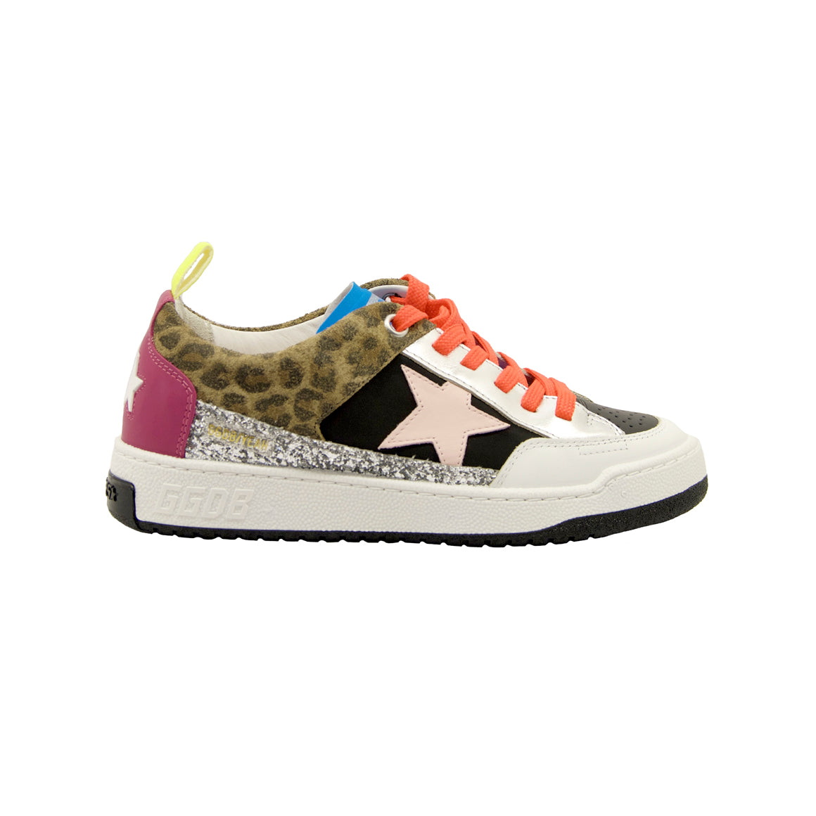 Golden Goose Yeah Baskets Léopard Rose Femme - 1
