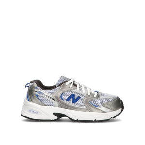 New Balance 530 Baskets Argent Métallisé Bleu Enfant - 1