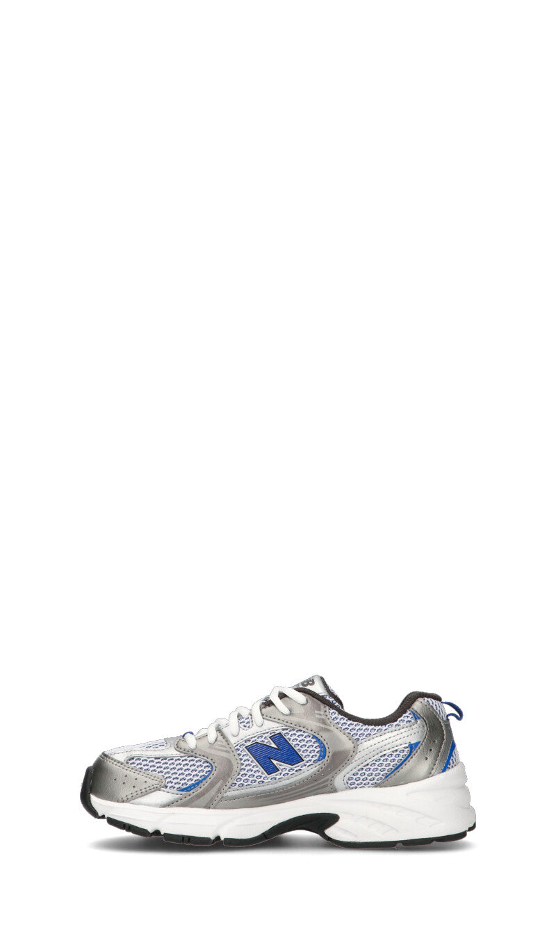 New Balance 530 Baskets Argent Métallisé Bleu Enfant - 4