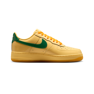 Nike Air Force 1 Low Patent Leather Topaz Gold Pine Green Baskets Or Vert Mixte - 1