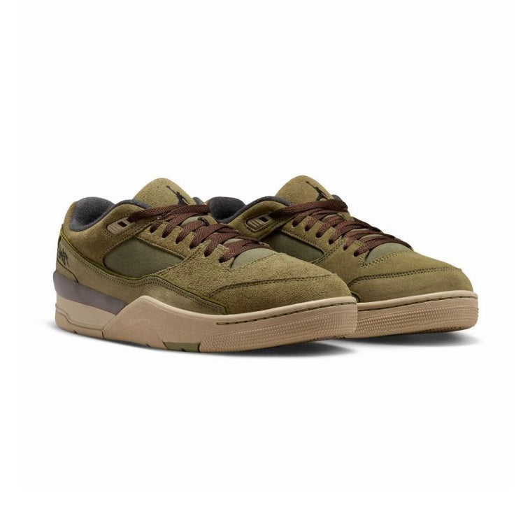 Jordan Flight Court Medium Olive Baroque Brown Baskets Vert Marron Mixte - 2