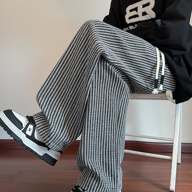 Xaviera - Pantalon femme à rayures molleton