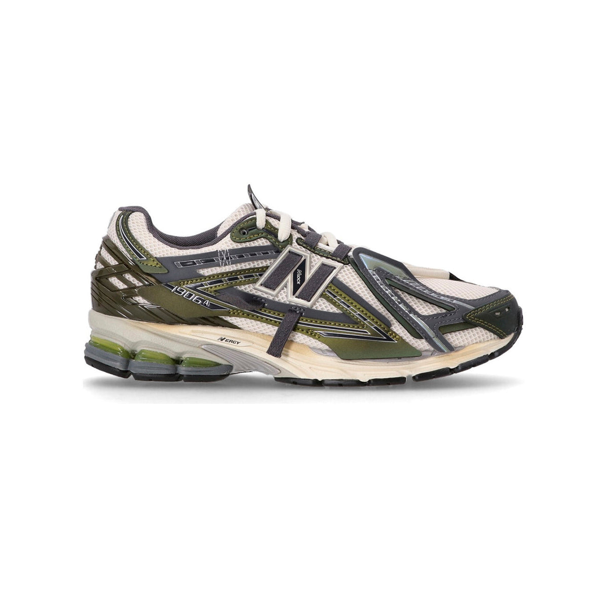 New Balance 1906A Baskets Vert Olive Beige Homme Femme - 1