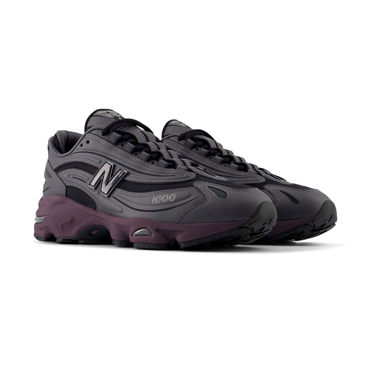 New Balance 1000 Baskets Gris Marron Homme Femme - 2