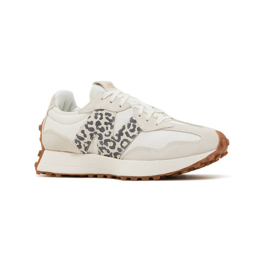 New Balance 327 Léopard Baskets Blanc Cassé Homme Femme - 2