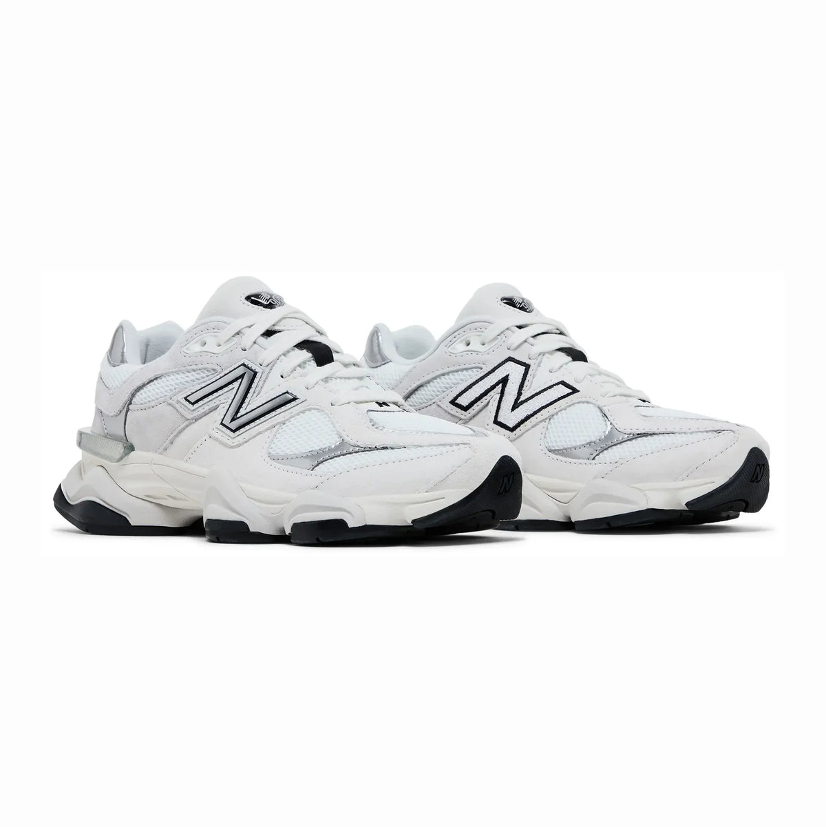 New Balance 9060 Baskets Blanc Argent Homme Femme - 2