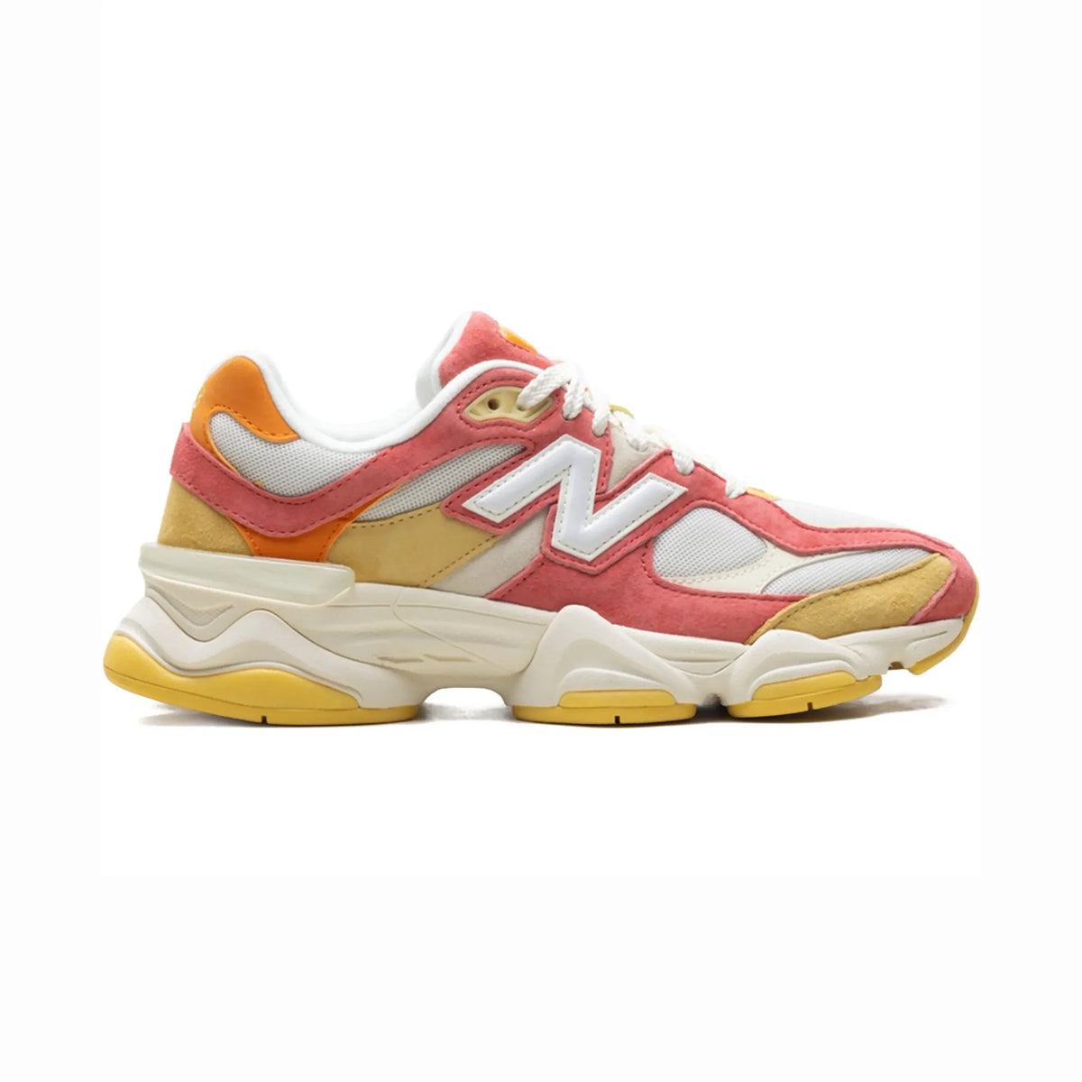 New Balance 9060 Fluorescent Baskets Orange Rouge Homme Femme - 1
