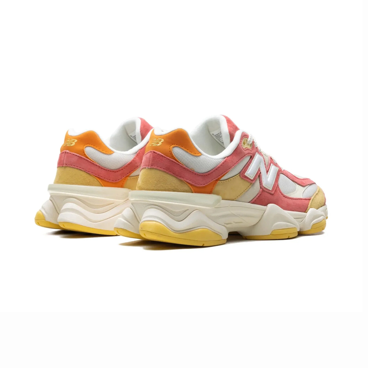 New Balance 9060 Fluorescent Baskets Orange Rouge Homme Femme - 3