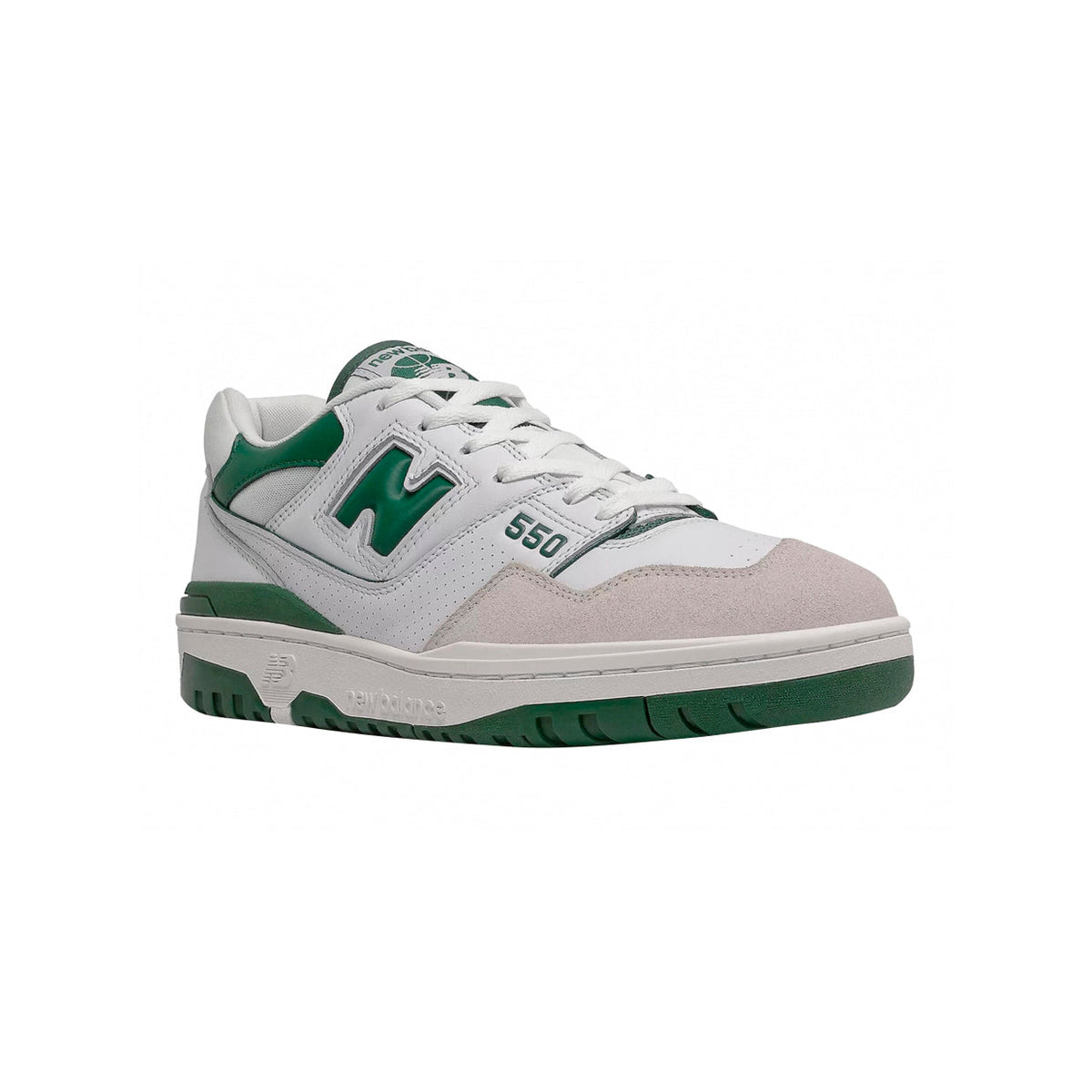 New Balance 550 Baskets Blanc Vert Homme Femme - 2