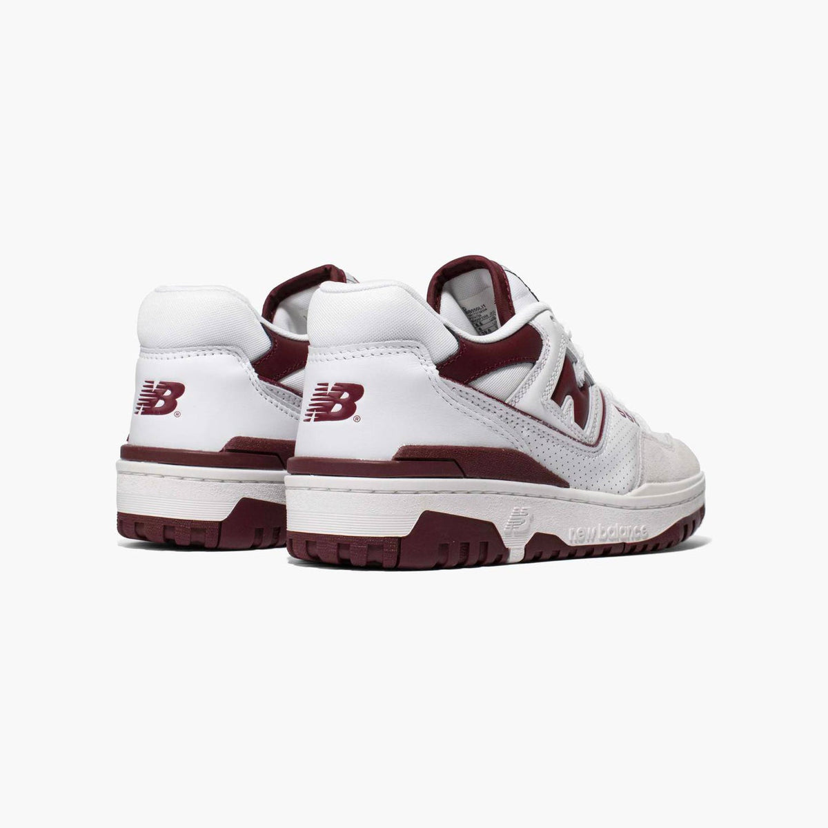 New Balance 550 Baskets Blanc Bordeaux Homme Femme - 3