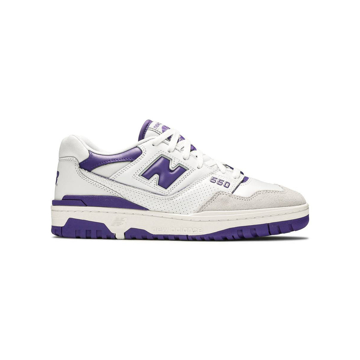 New Balance 550 Baskets Blanc Violet Homme Femme - 1