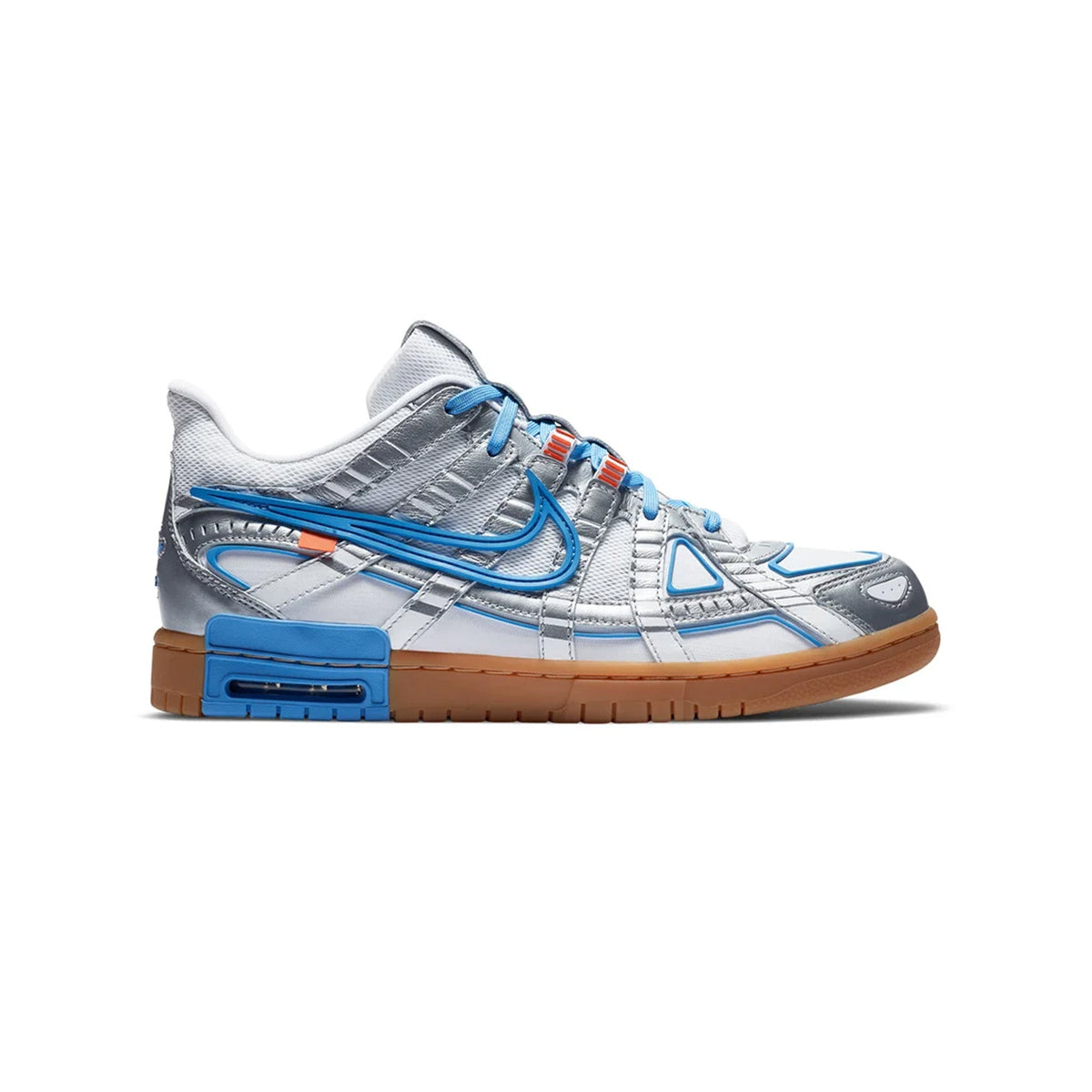 Nike Air Rubber Dunk x Off-White UNC Baskets Bleu Blanc Homme Femme - 1