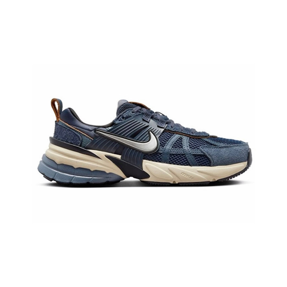Nike V2K Run Thunder Blue Chrome Baskets Bleu Argent Femme - 1