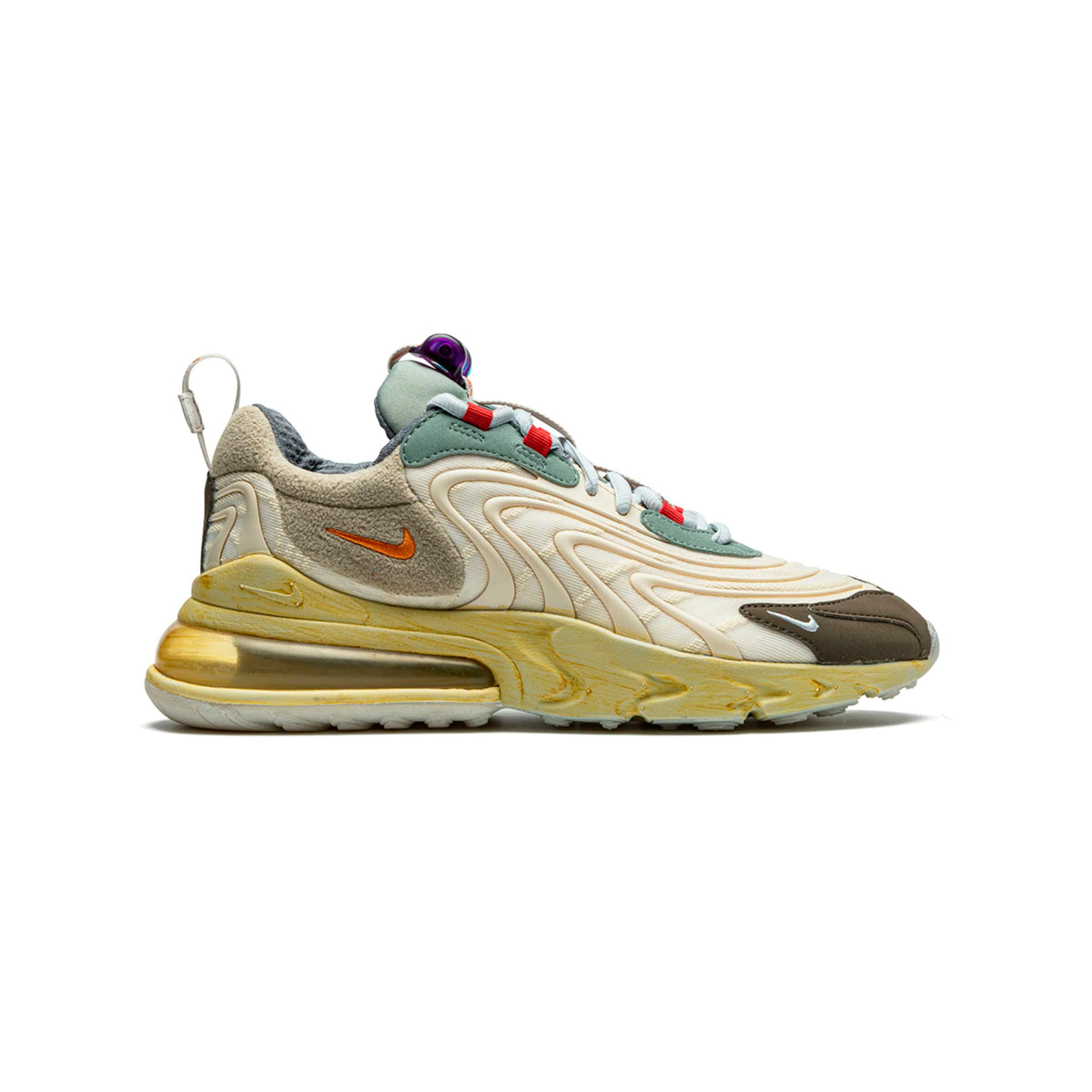 Nike Air Max 270 React x Travis Scott Cactus Trails Baskets Marron Beige Mixte - 1