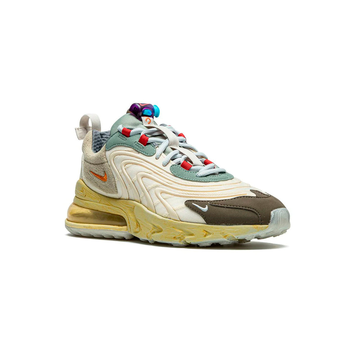 Nike Air Max 270 React x Travis Scott Cactus Trails Baskets Marron Beige Mixte - 2