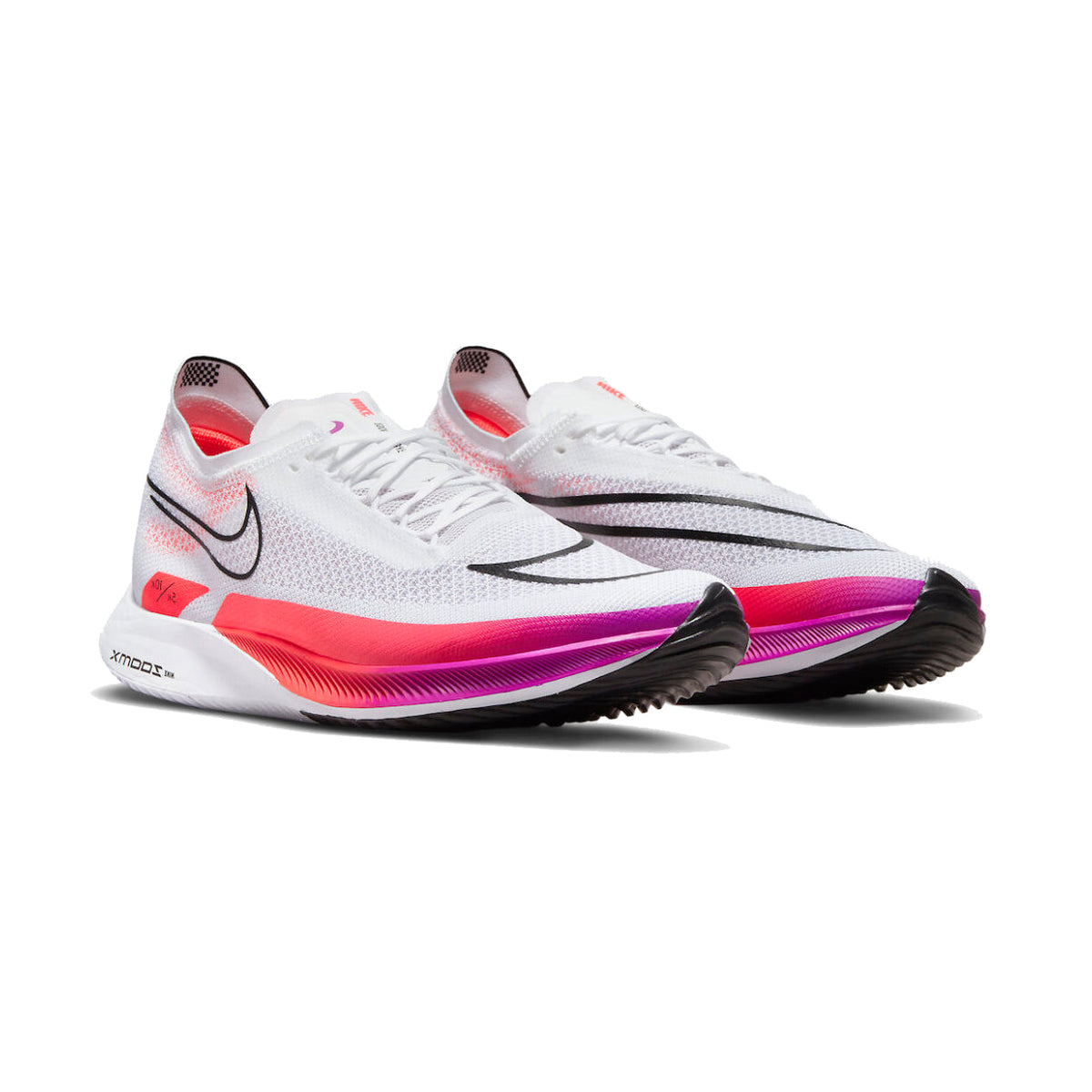 Nike ZoomX Streakfly White Flash Crimson Hyper Violet Chaussures Running Blanc Rouge Mixte - 2