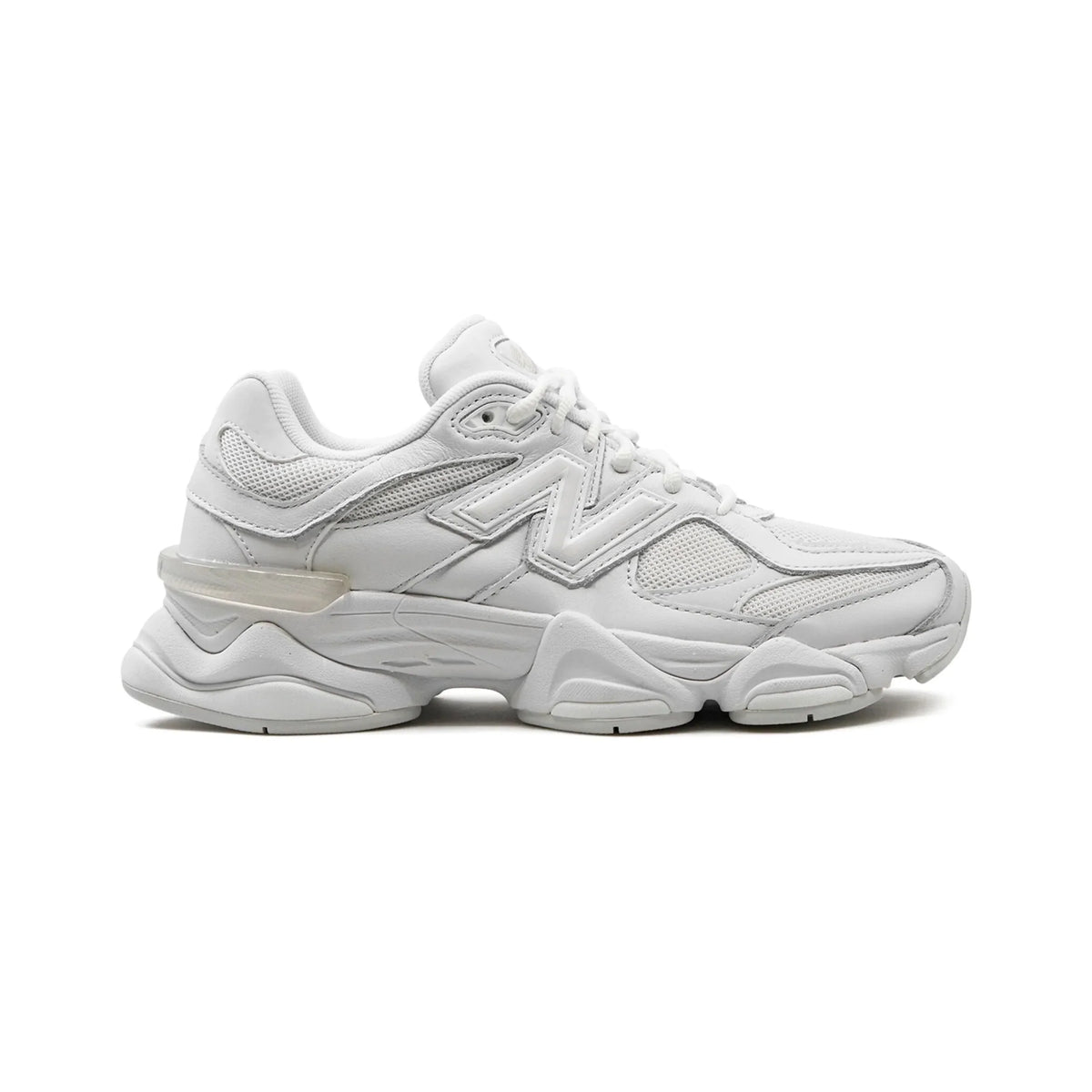 New Balance 9060 Monochrome Baskets Blanc Homme Femme - 1