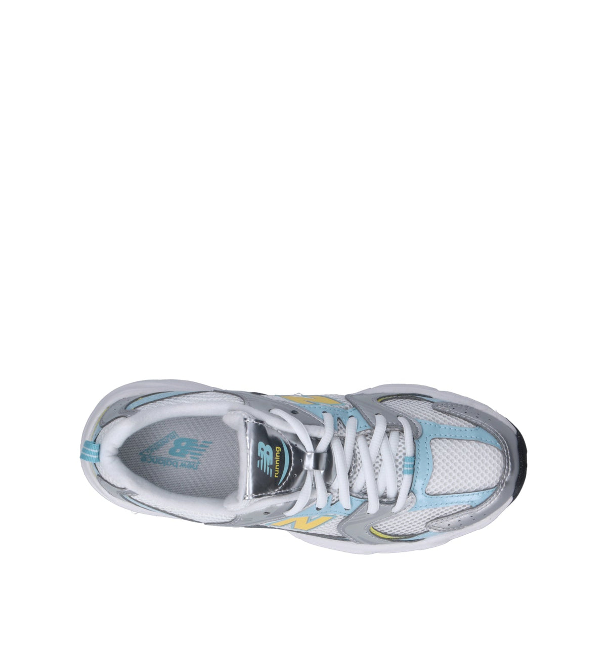 New Balance 530 Baskets Argent Métallisé Bleu Clair Enfant - 5