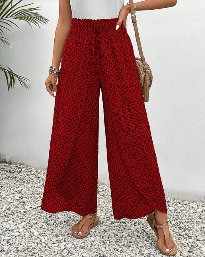 Lunara - Pantalon femme à jambe large large