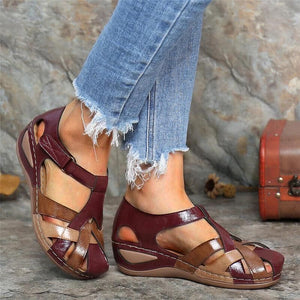 Sandales Femme Style Vintage Bleu Marine - vue 1