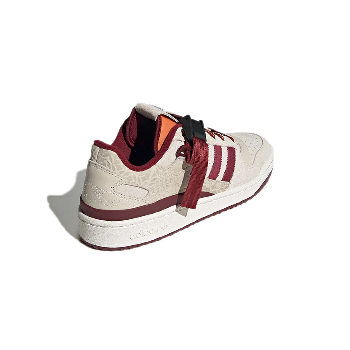 adidas Forum Low Baskets Blanc Bordeaux Homme Femme - 4