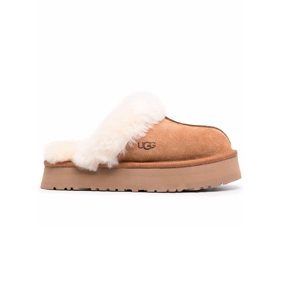 UGG Disquette Chestnut Mule Plateforme Marron Femme - 1