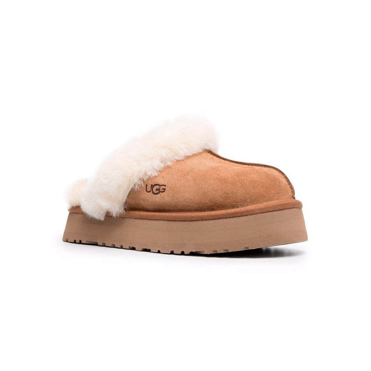 UGG Disquette Chestnut Mule Plateforme Marron Femme - 2