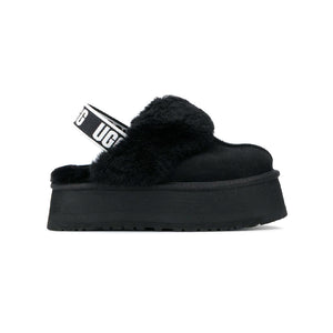 UGG Funkette Black Mule Plateforme Noir Femme - 1