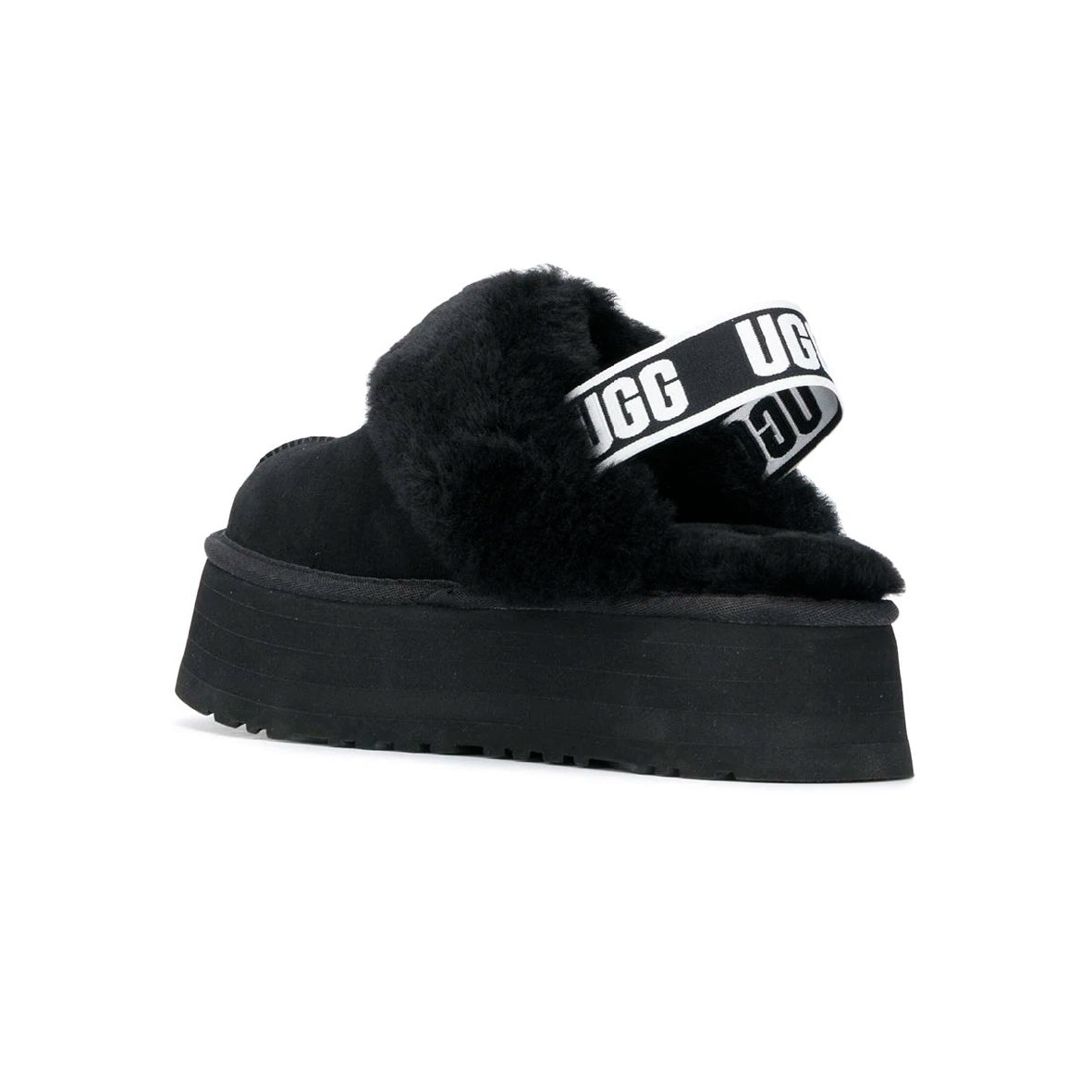 UGG Funkette Black Mule Plateforme Noir Femme - 3