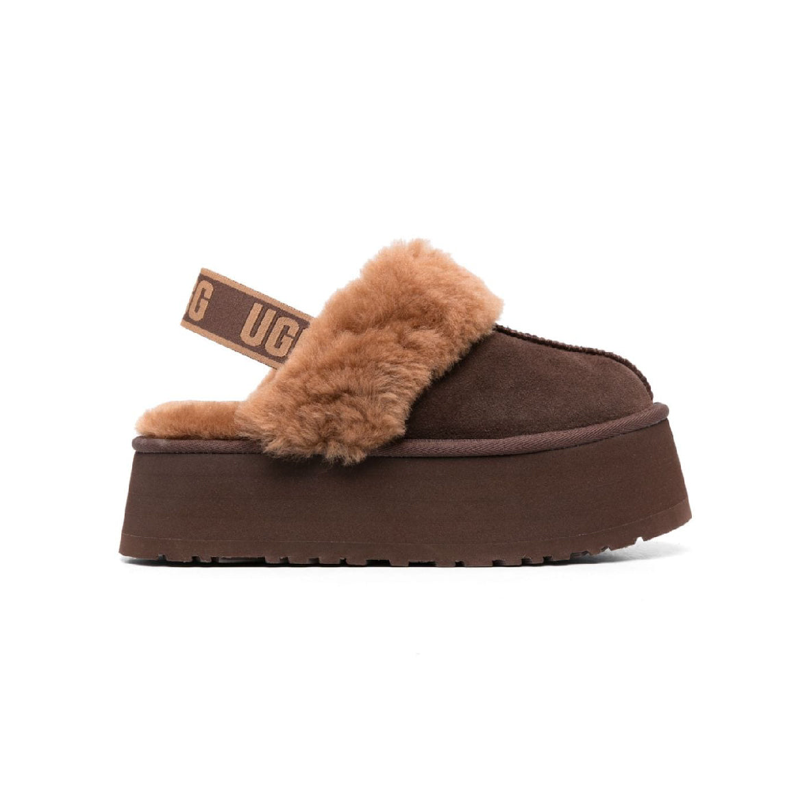 UGG Funkette Burnt Cedar Mule Plateforme Marron Femme - 1
