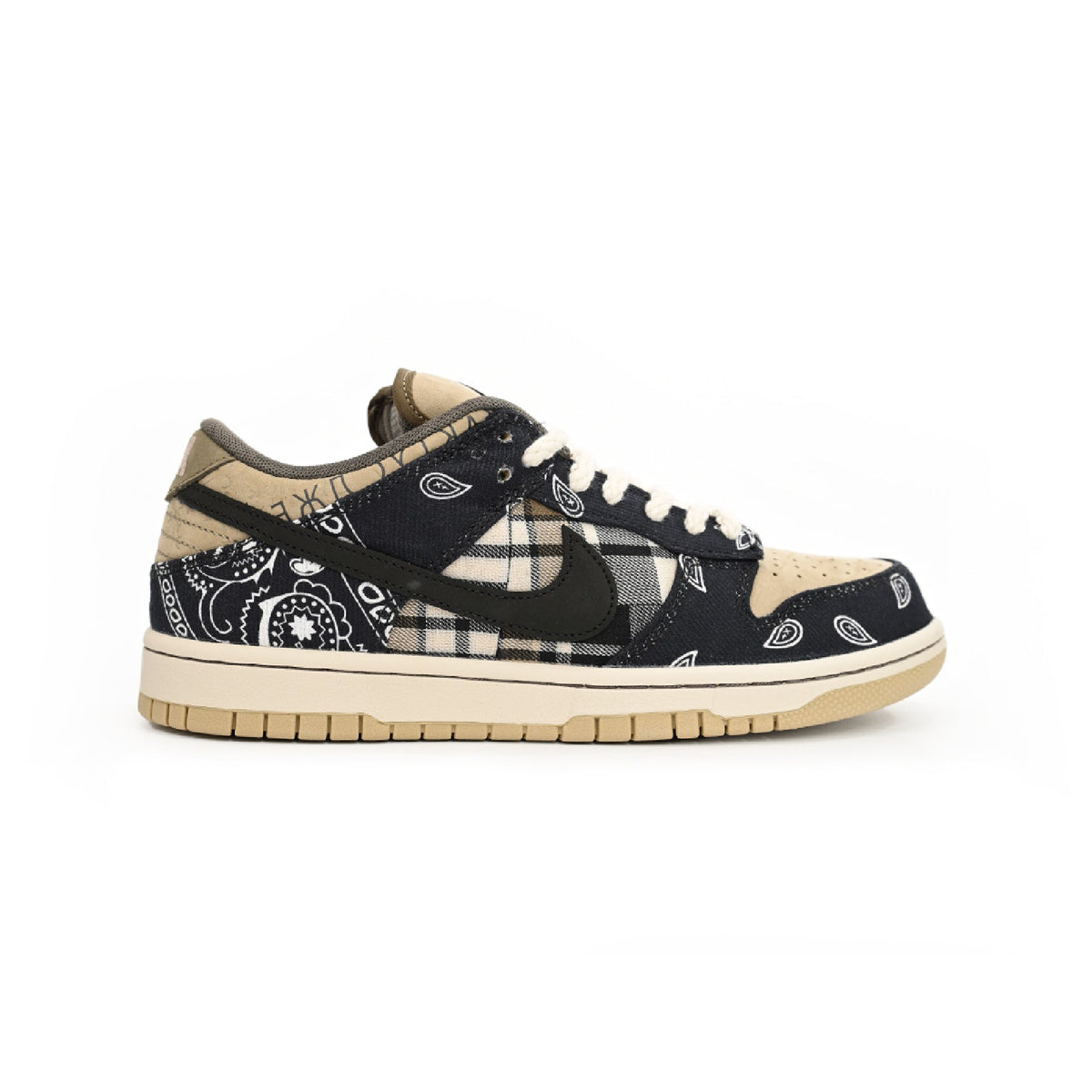 Nike SB Dunk Low x Travis Scott Cactus Jack Baskets Marron Beige Mixte - 1