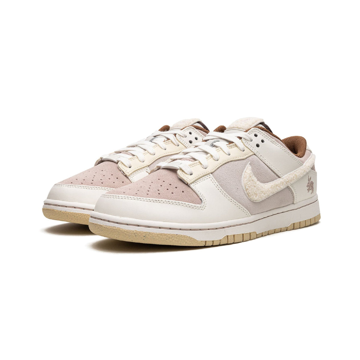 Nike Dunk Low Retro PRM Year Of The Rabbit Fossil Stone Baskets Beige Marron Mixte - 4