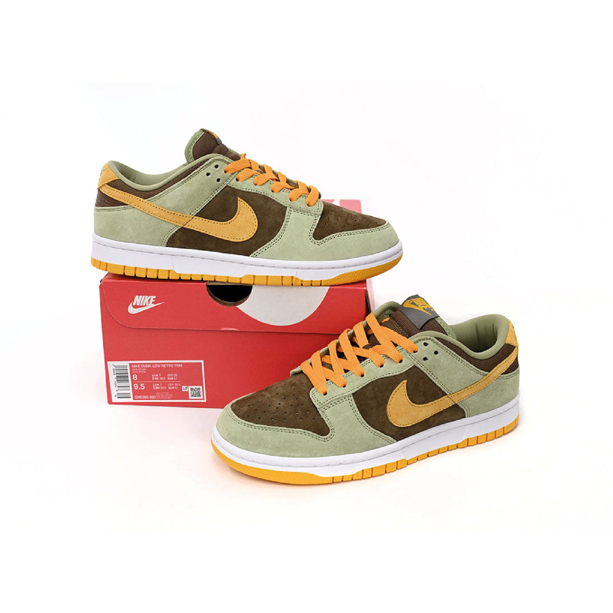 Nike Dunk Low Dusty Olive Baskets Vert Marron Homme Femme - 3