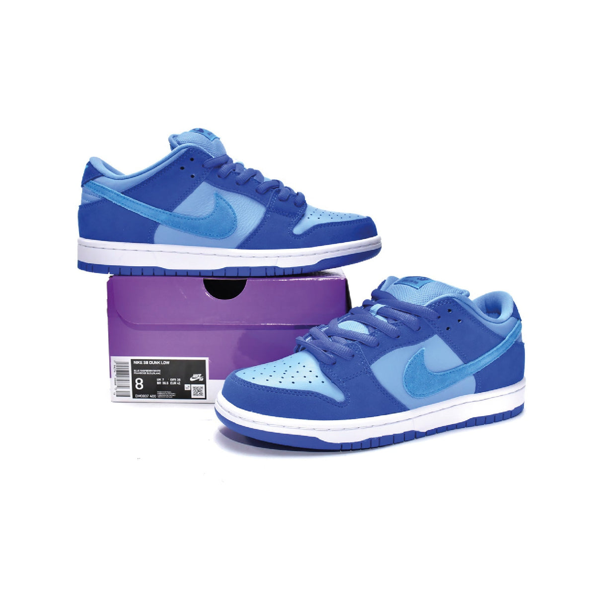 Nike SB Dunk Low Blue Raspberry Baskets Bleu Homme Femme - 4