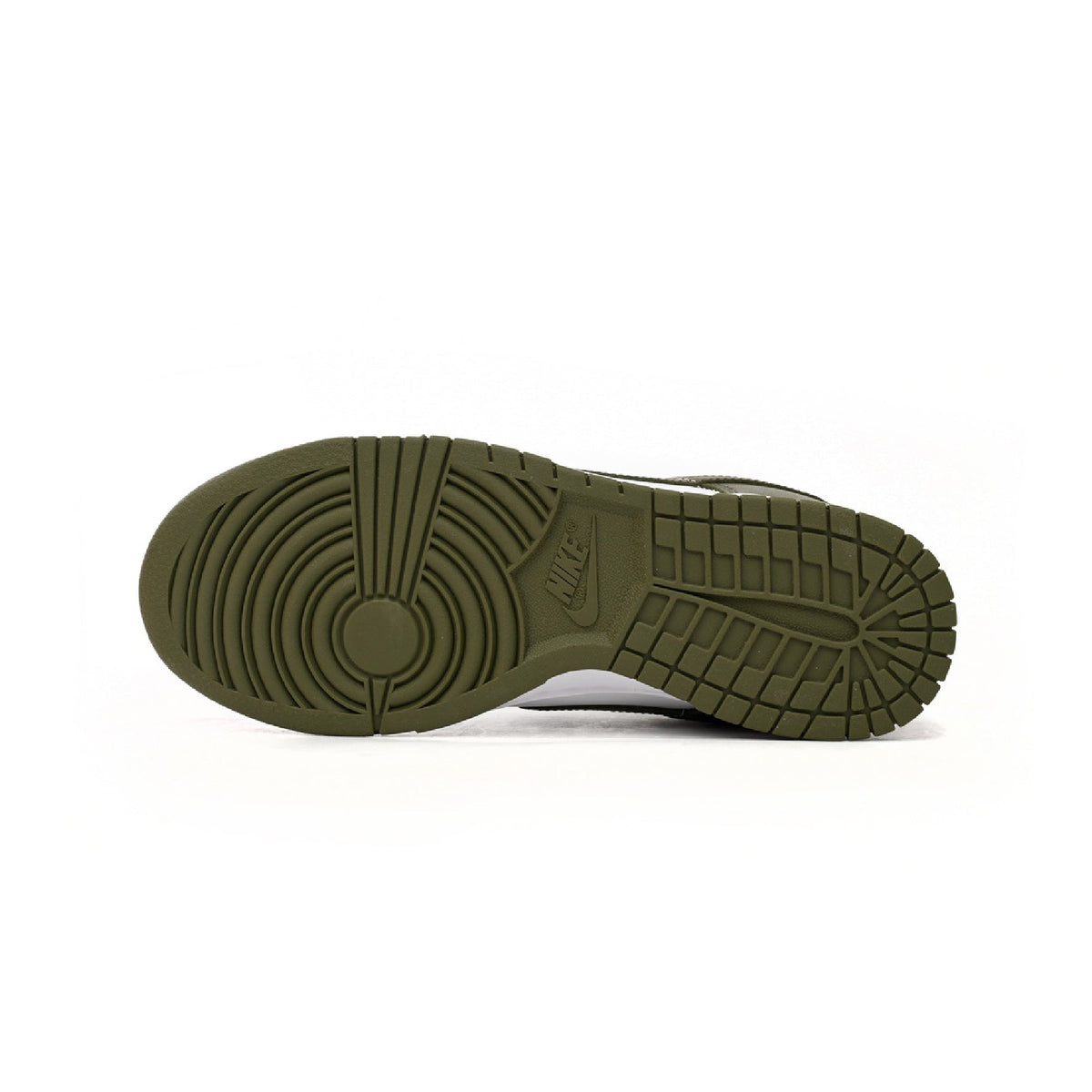 Nike Dunk Low Medium Olive Baskets Vert Blanc Homme Femme - 5