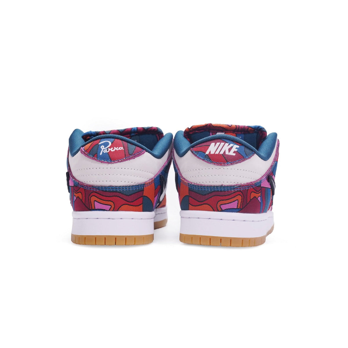 Nike SB Dunk Low x Parra Friends & Family Baskets Bleu Rose Homme Femme - 2