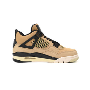 Air Jordan 4 Retro Fossil Baskets Beige Gris Homme Femme - 1