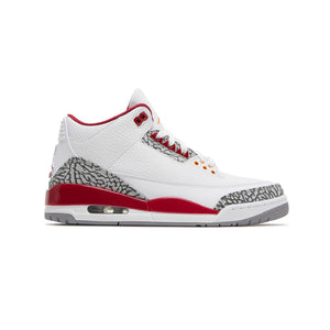 Air Jordan 3 Retro Cardinal Red Baskets Blanc Rouge Homme Femme - 1