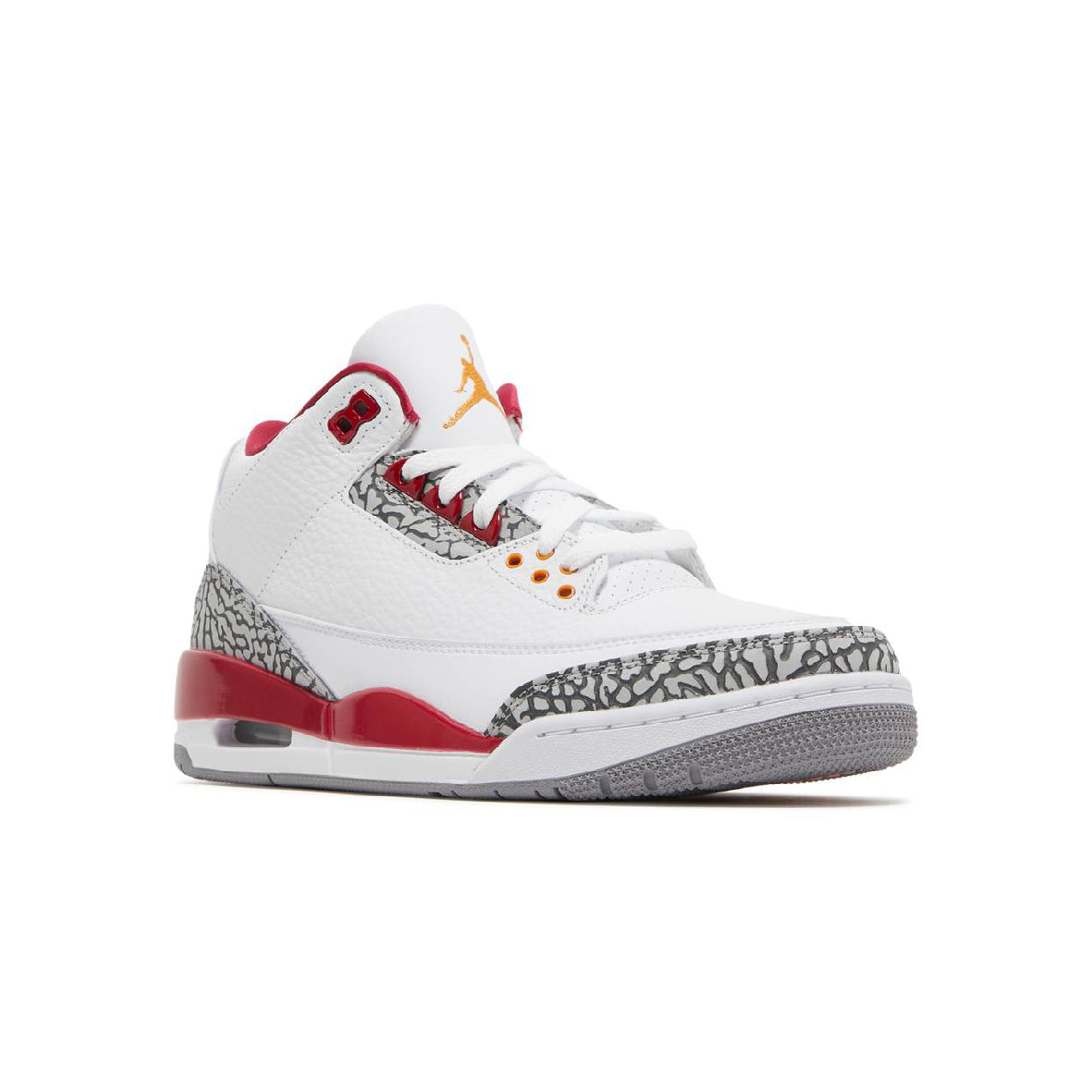 Air Jordan 3 Retro Cardinal Red Baskets Blanc Rouge Homme Femme - 2