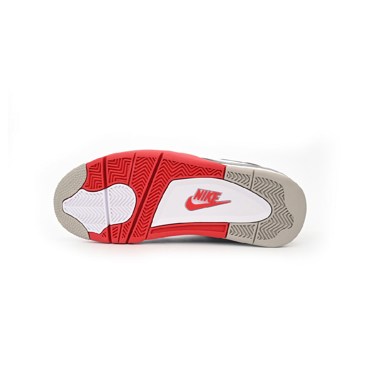 Air Jordan 4 Fire Red Baskets Blanc Rouge Homme Femme - 5